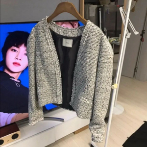 여성 트위드 보카 자켓 및 스커트 사이즈S