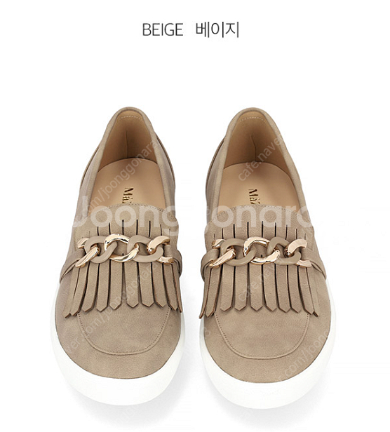 마쯔 여성 체인 슬립온 3cm LCWC80M239--0