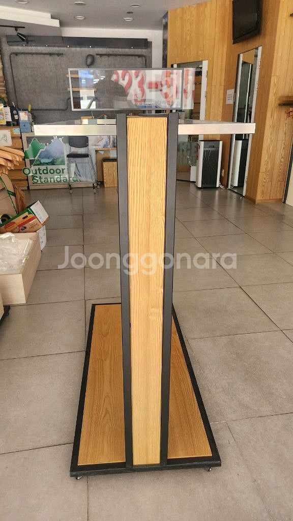 양면행거 철제행거 이동식행거 의류매장행거--2