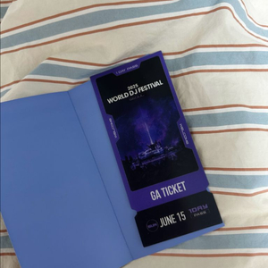 월디페 6/15 anyma공연 하루권 판매합니다!!!