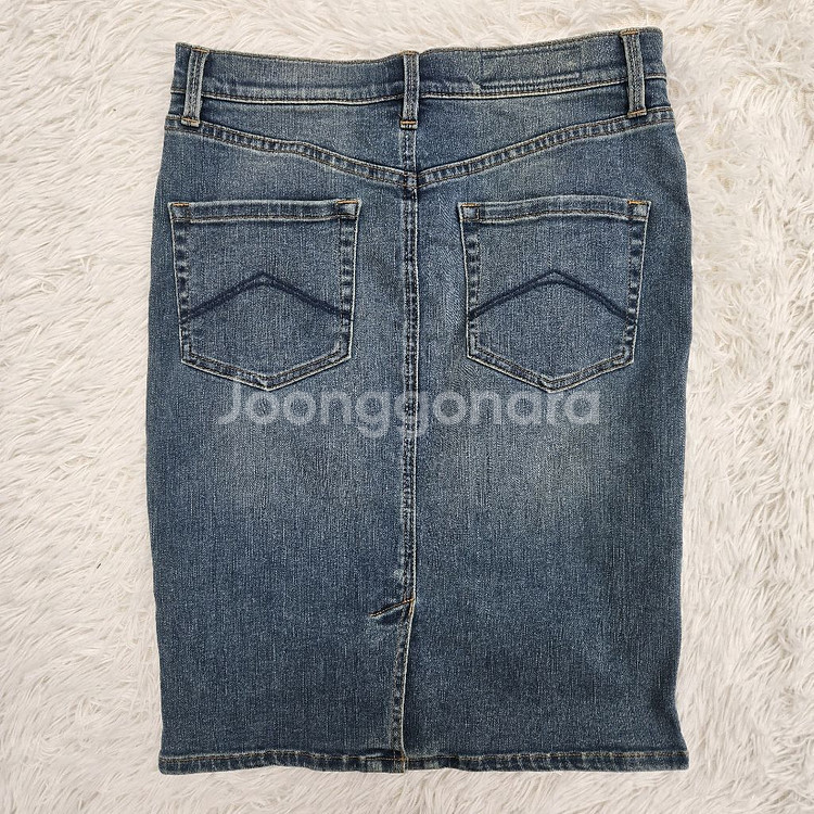 아르마니 미디 데님 스커트 청치마--3