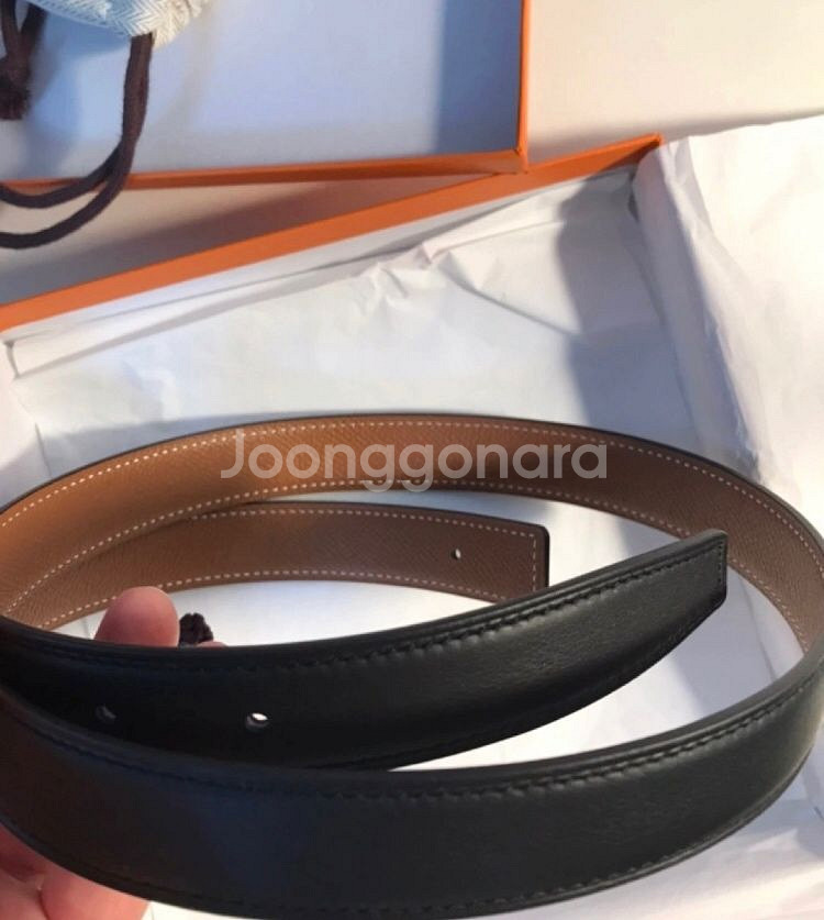 정품 에르메스 미니 콘스탄스 24mm 양면 벨트 새상품--1