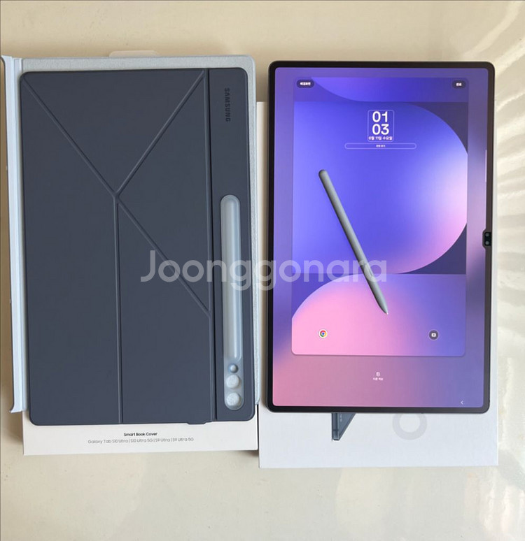 갤럭시 탭 S10 울트라 + 삼성정품 스마트 북커버--2