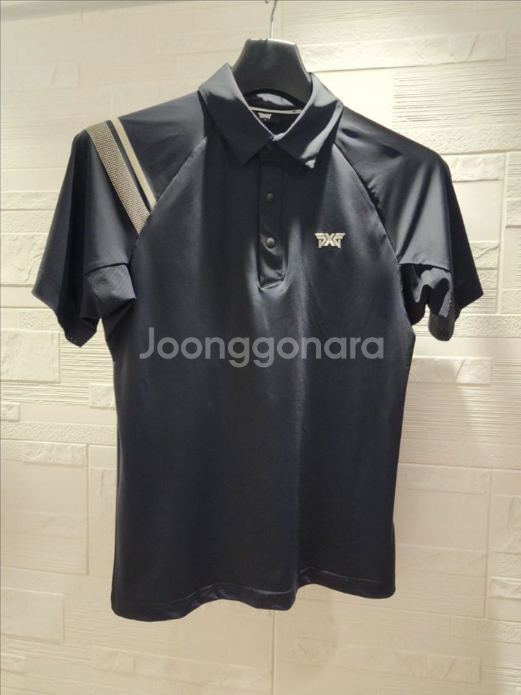 PXG 골프 남성 썸머 숄더포인트 타공 카라 숏 슬리브--2