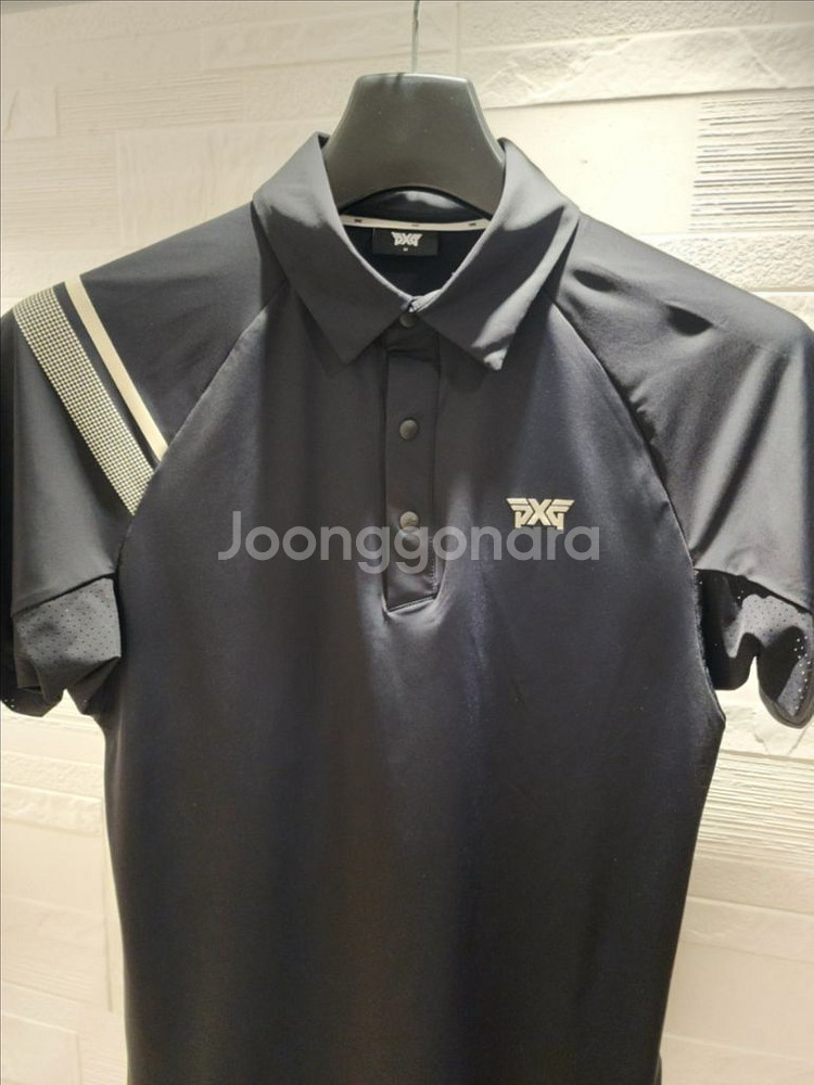 PXG 골프 남성 썸머 숄더포인트 타공 카라 숏 슬리브--3