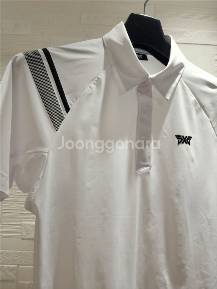 PXG 골프 남성 썸머 숄더포인트 타공 카라 숏 슬리브--5