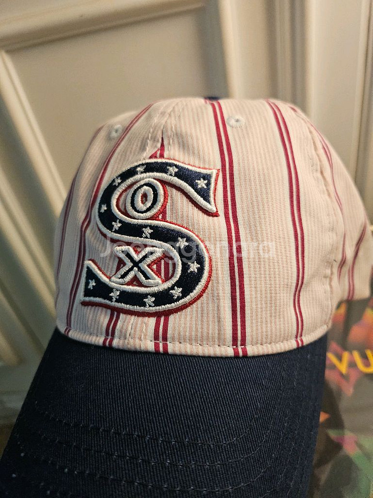 MLB 시카고 화이트삭스 쿠퍼스 스트라이프 볼캡--2