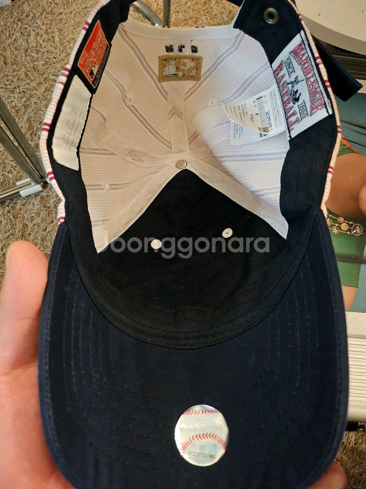 MLB 시카고 화이트삭스 쿠퍼스 스트라이프 볼캡--3