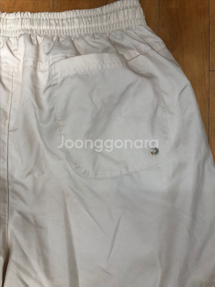 나이키 나일론 하프 팬츠 반바지 베이지 L--4
