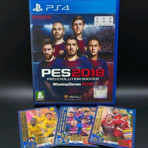 무배 플스4정발 한글PES2018+스페셜에디션3장