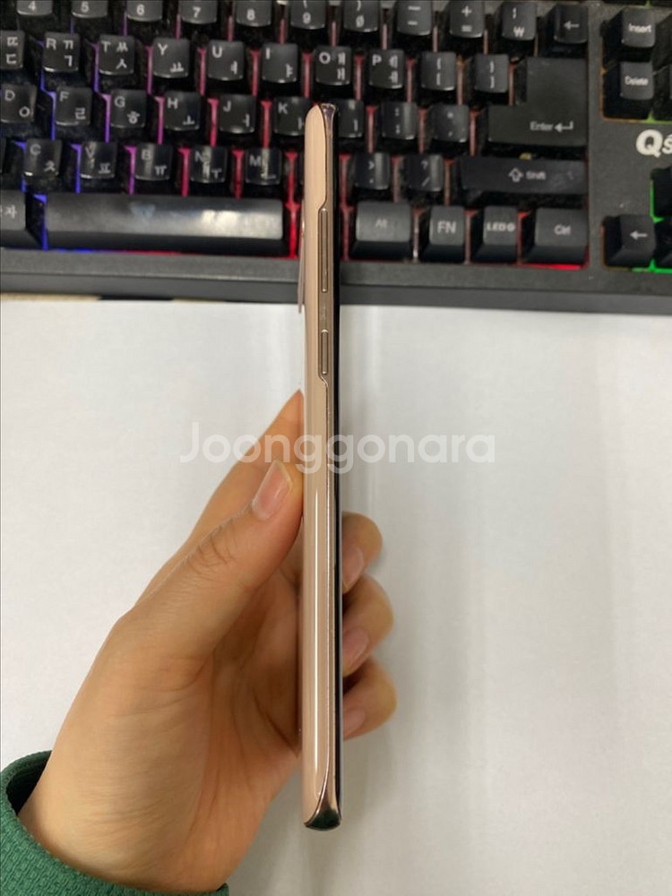 갤럭시S10 5G 골드 외관깔끔 256G 멍1개--5