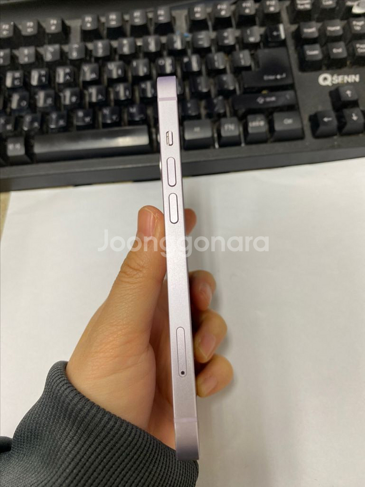 아이폰14 퍼플 액정+뒷면SS급 128GB 무잔상--4