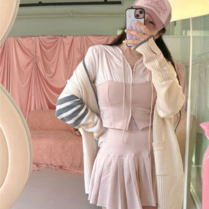 로아르x로즈하 투톤 저지 후드 S