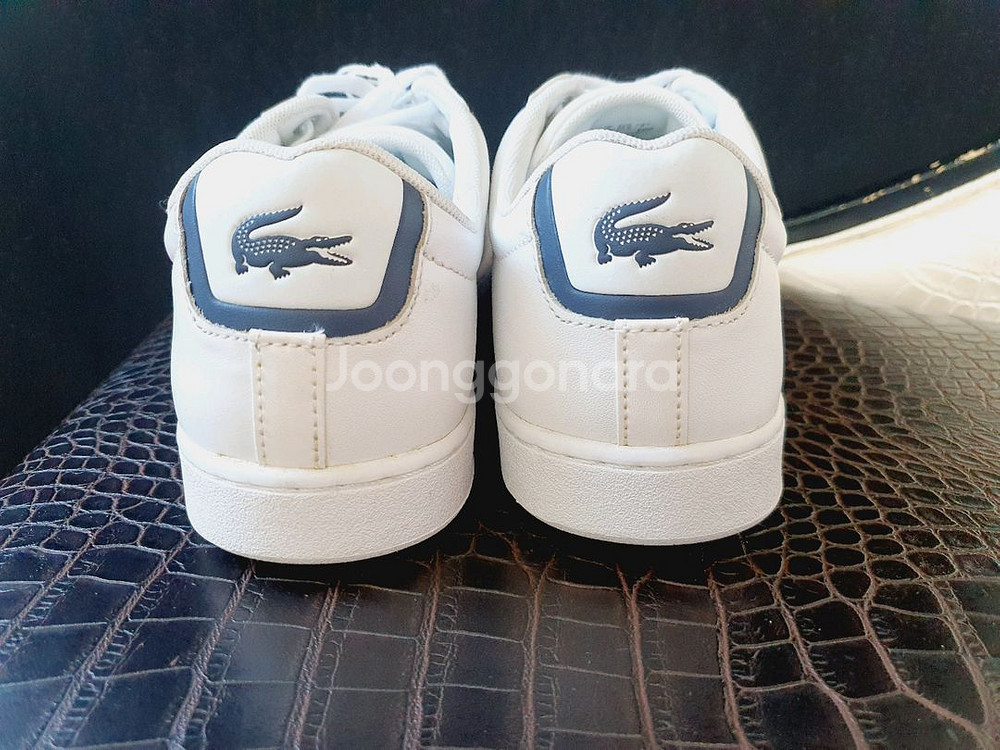 (새상품)LACOSTE 라코스테 소가죽 남성 화이트 스--2