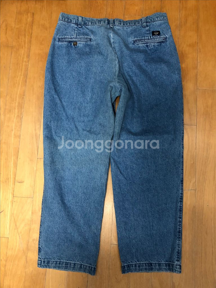 다커스 90s 클래식핏 투턱 빈티지 워싱 데님팬츠 36--1