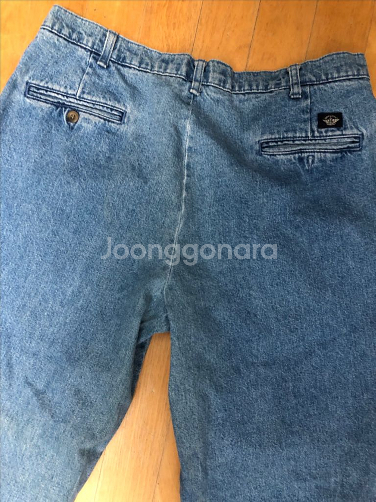 다커스 90s 클래식핏 투턱 빈티지 워싱 데님팬츠 36--4