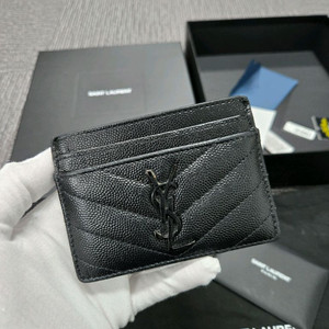 [정품]입생로랑 카드지갑 블랙장
