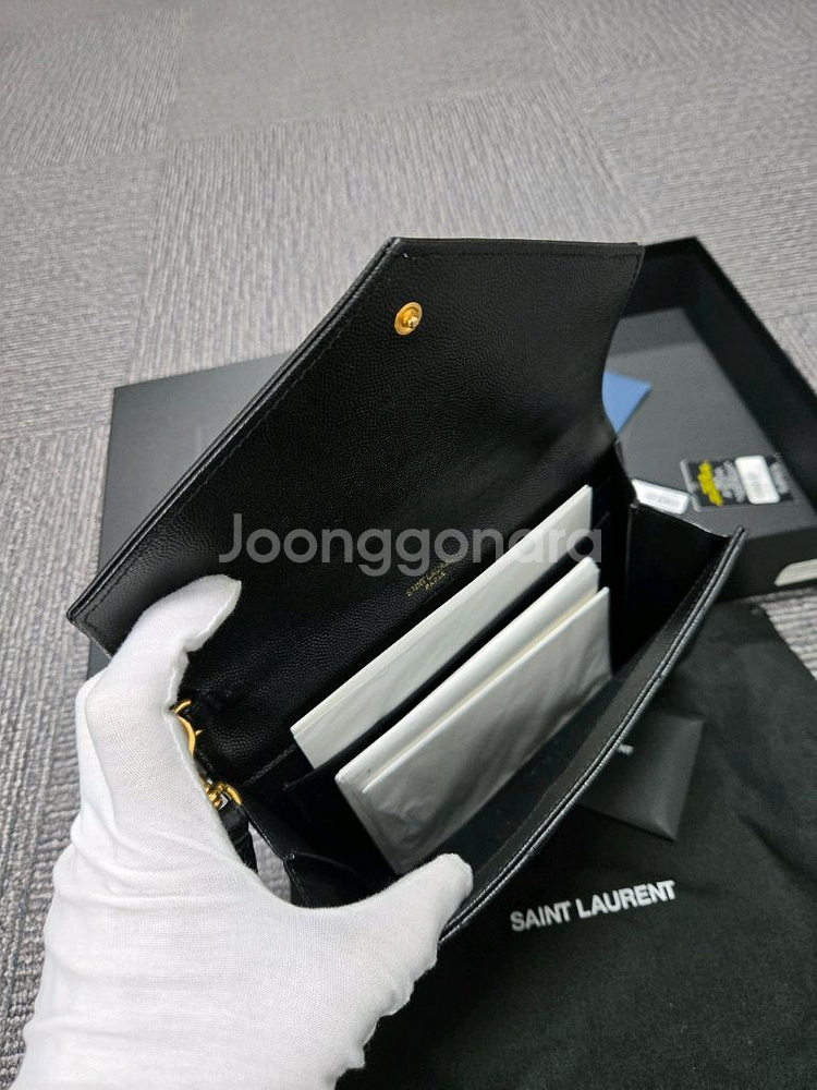 [정품]입생로랑 플랩 클러치백--4