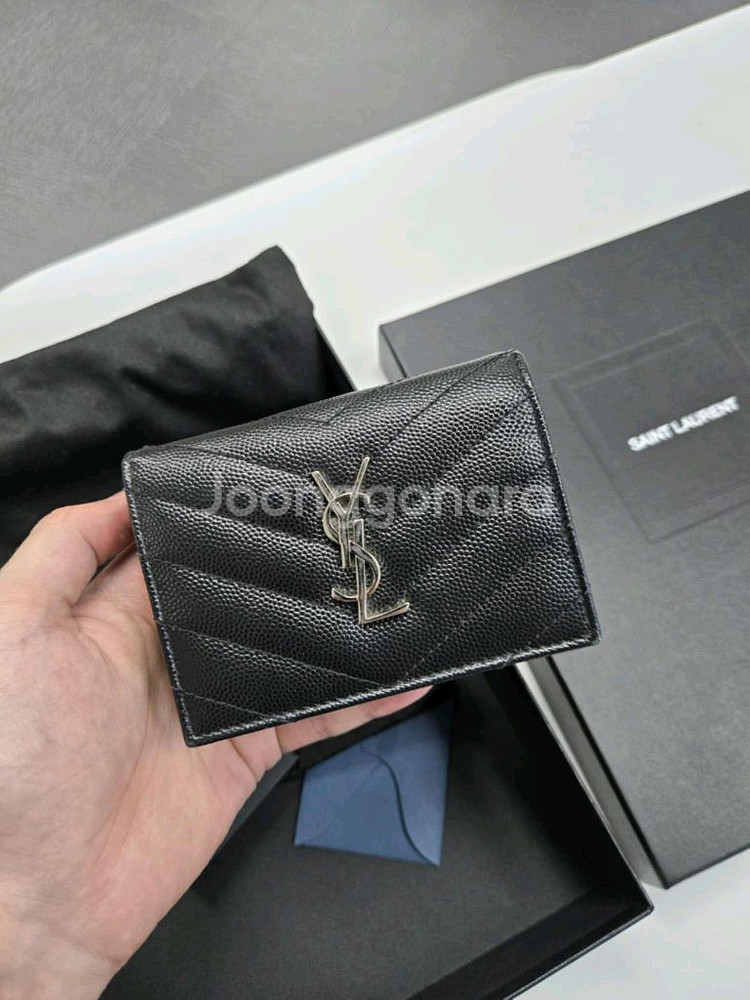 입생로랑 비지니스 반지갑 정품--0