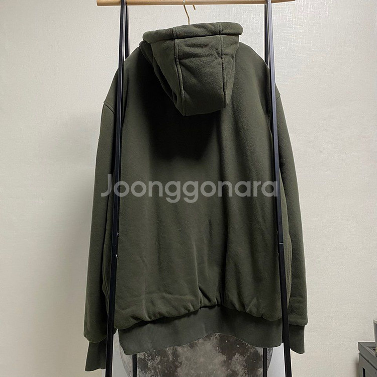 정품 2XL) 무스너클 버니스웨터 다크 그린 후드 집업--1