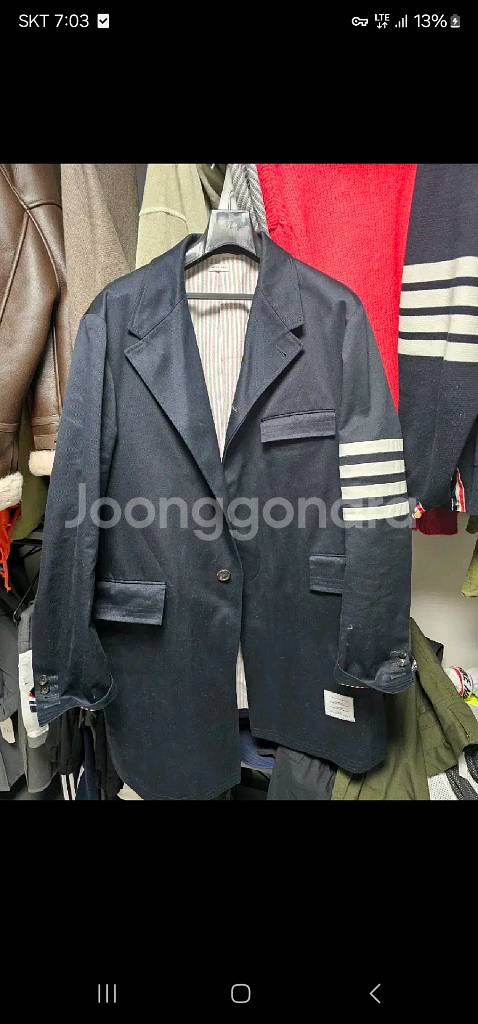 톰브라운 체스트 필드코트4사이즈 국내105~110--0
