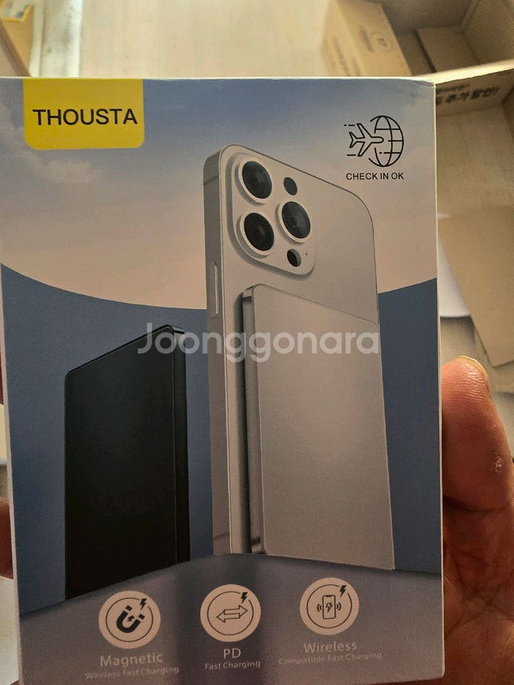 THOUSTA 맥세이프 보조배터리 새상품 (kc인증 된--0