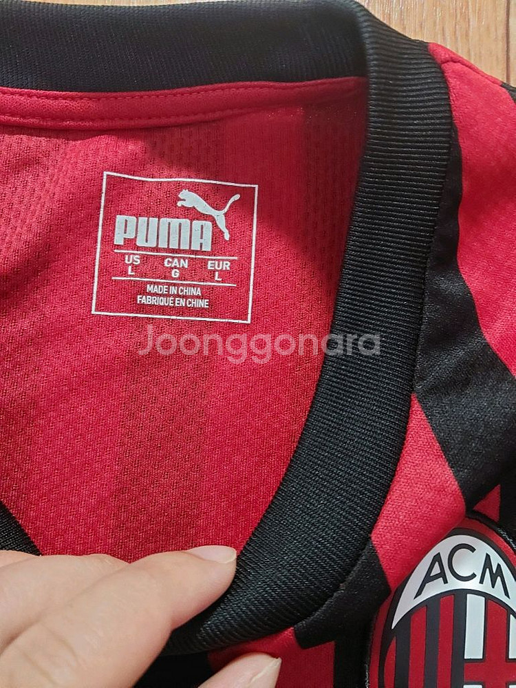 푸마 ac 밀란 유니폼 반팔 L 축구 반팔티 져지 퓨마--6