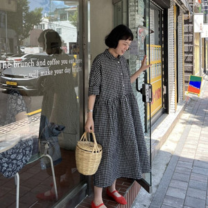 위켄드런드리리스트 제작 시어서커 원피스