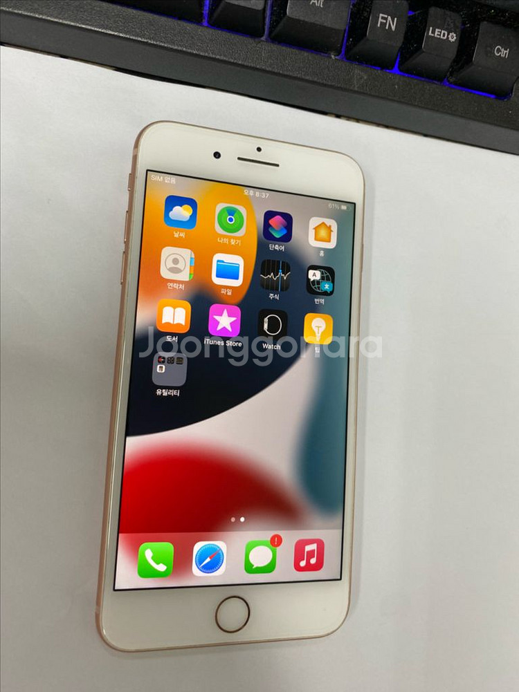 아이폰8플러스 로즈골드 SSS급 64GB 배터리100--1