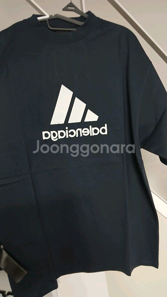 발렌시아가 x 아디다스 리버스 오버핏 블랙 xxl--0