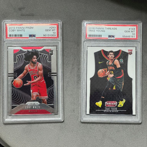 NBA 카드 코비 화이트, 트레이 영, 루카, 카와이