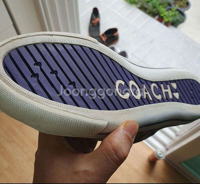 COACH 코치 정품 슬립온 250 / A급 / 퍼플--5