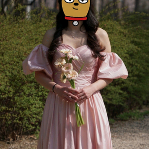 2부 드레스 핑크 셀프 웨딩용 타프타 원단 팔아요!