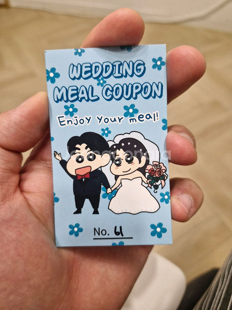 결혼식 식권 팔아요! 정말 귀여운 식권!!--0