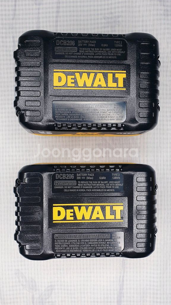 18V/20V 디월트 XR 배터리 6A DCB206--4