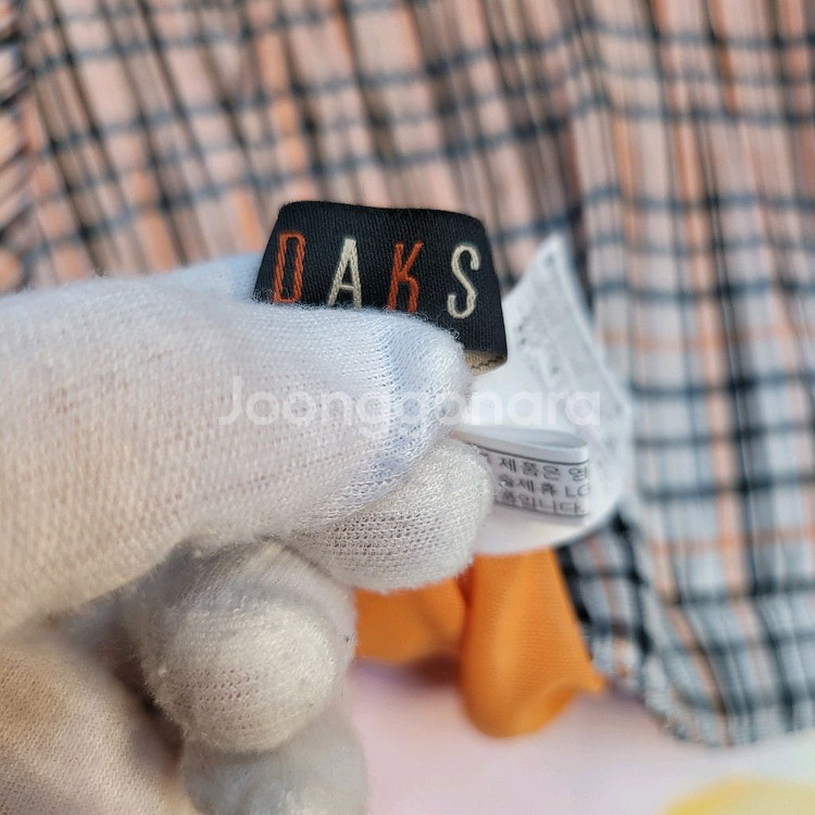 DAKS 닥스 플리츠 체크 잔주름 스커트 55 66--5