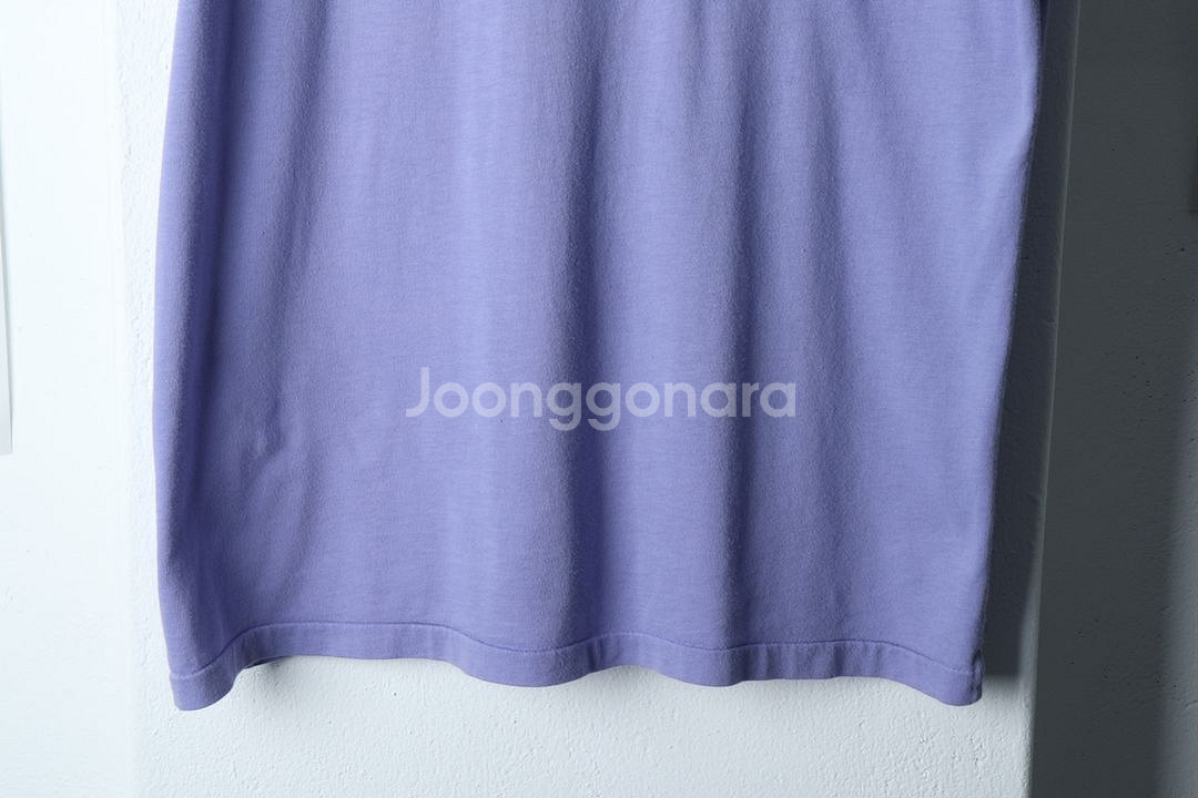 (L) 폴로 랄프로렌 반팔 티셔츠 작은이염 퍼플 포니--1