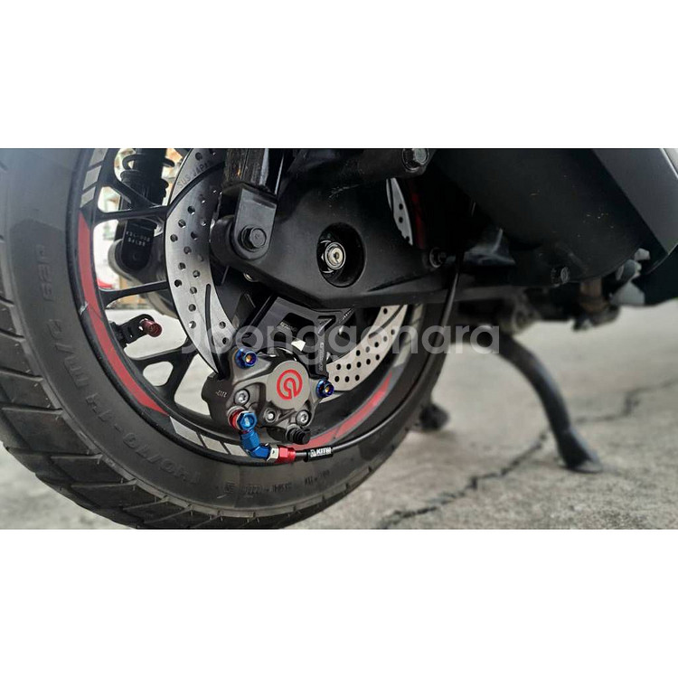 포르자350 브렘보4POT 브레이크셋트 정품--9