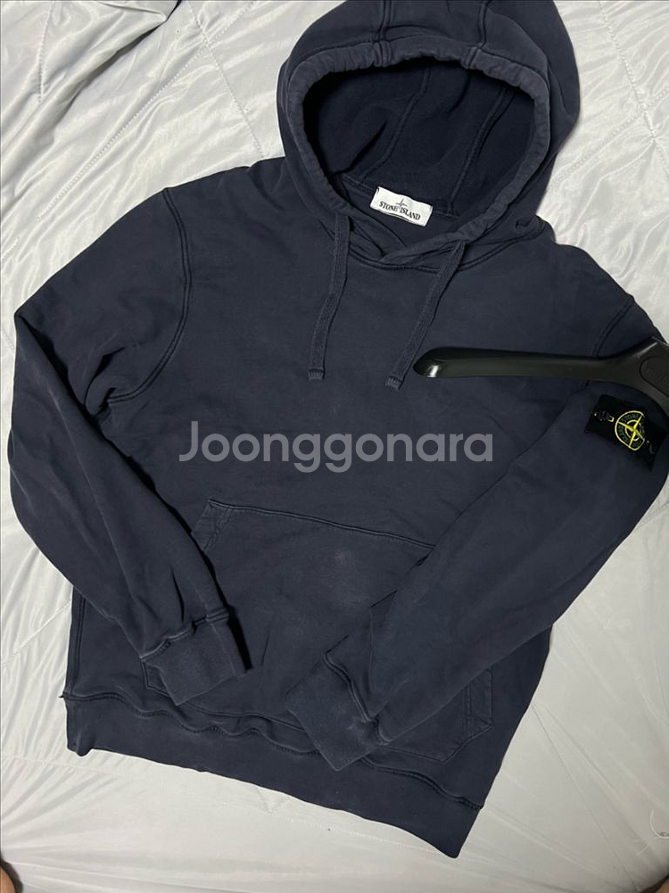 [xl] 21fw 스톤아일랜드 후드티 다크네이비--0
