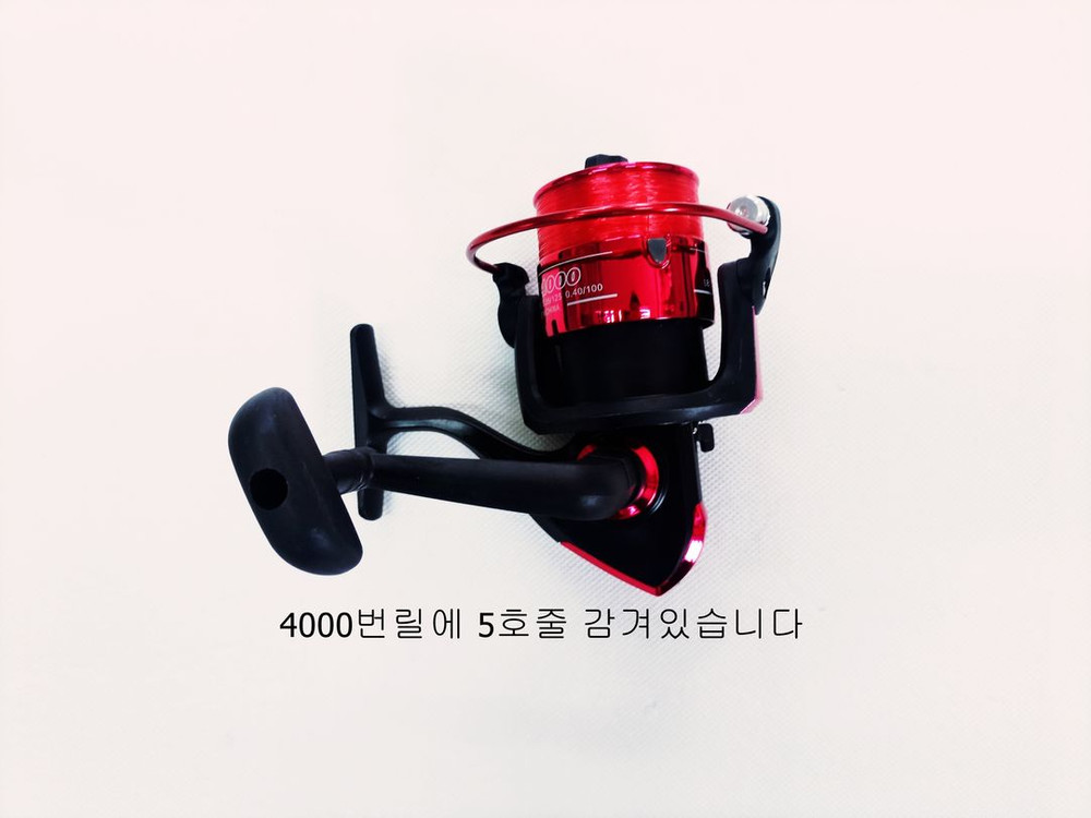 원투낚시대3.4m8대+4000번릴8대+받침대2개+소품--9
