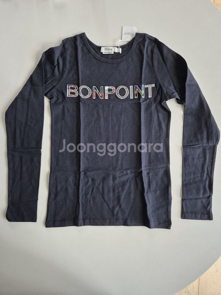 (새상품) 봉쁘앙 자수 패치 로고 티셔츠 10세 사이즈--0