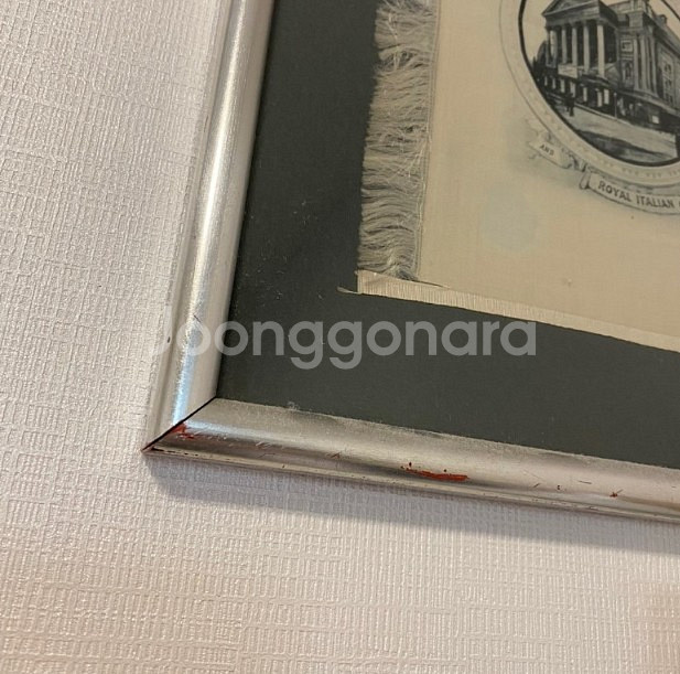 앤틱 1891년 영국 오페라 홍보 실크스크린 액자--1