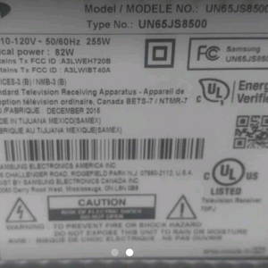삼성 65인치 TV 부품 UN65JS8500F
