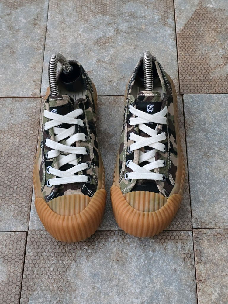 (220)엑셀시오르 카모 캔버스 스니커즈 운동화 이미지