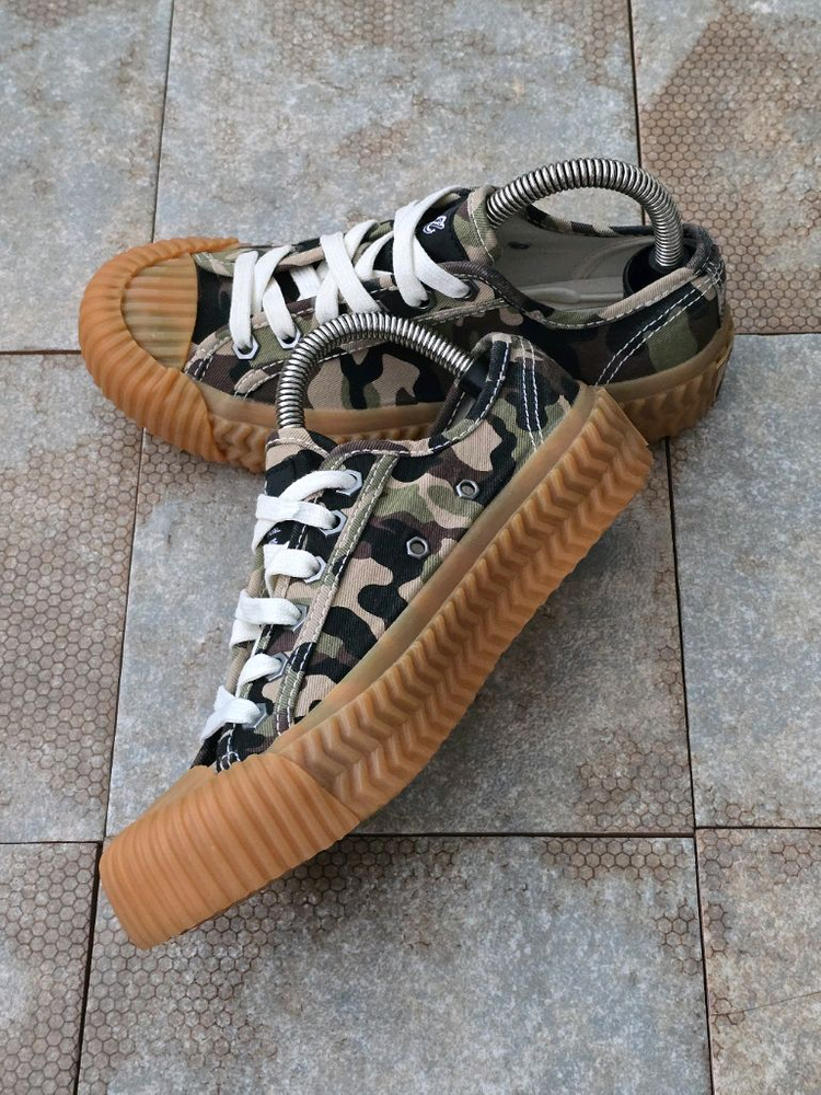 (220)엑셀시오르 카모 캔버스 스니커즈 운동화 이미지