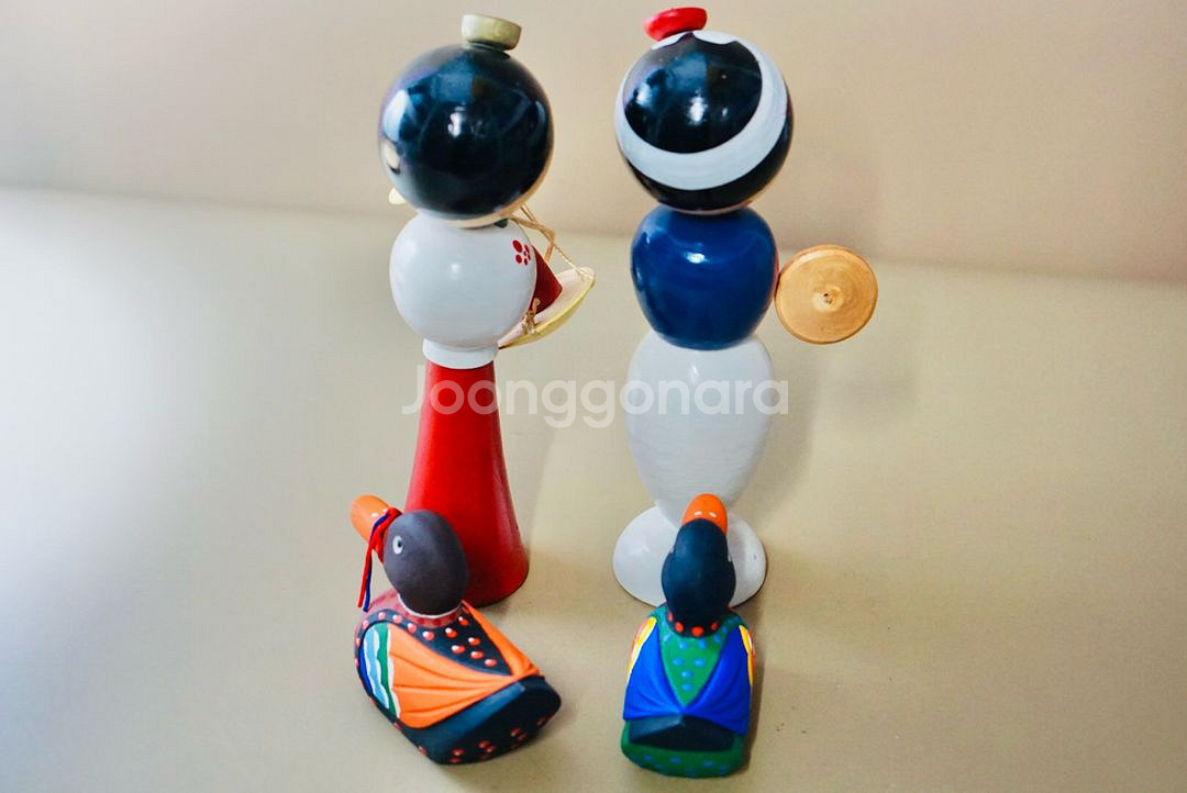 50-70년대 한국 전통 목각인형 근대사 골동품 빈티지--4