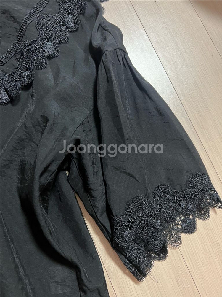 제평 아이디 레이스 세일러 빅카라 블라우스 타임--6
