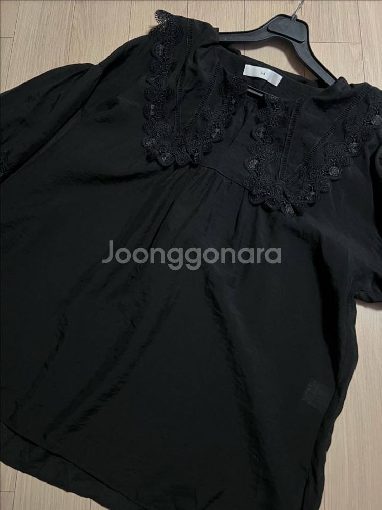 제평 아이디 레이스 세일러 빅카라 블라우스 타임--5