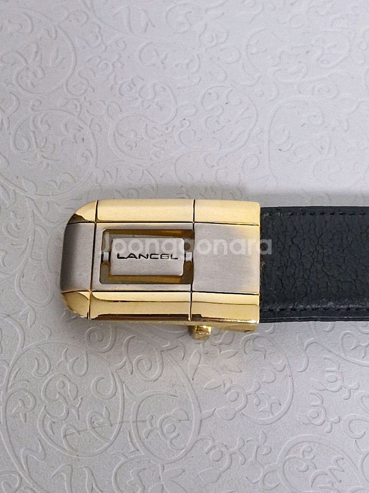 LANCEL 란셀 이태리 가죽벨트 정품--4