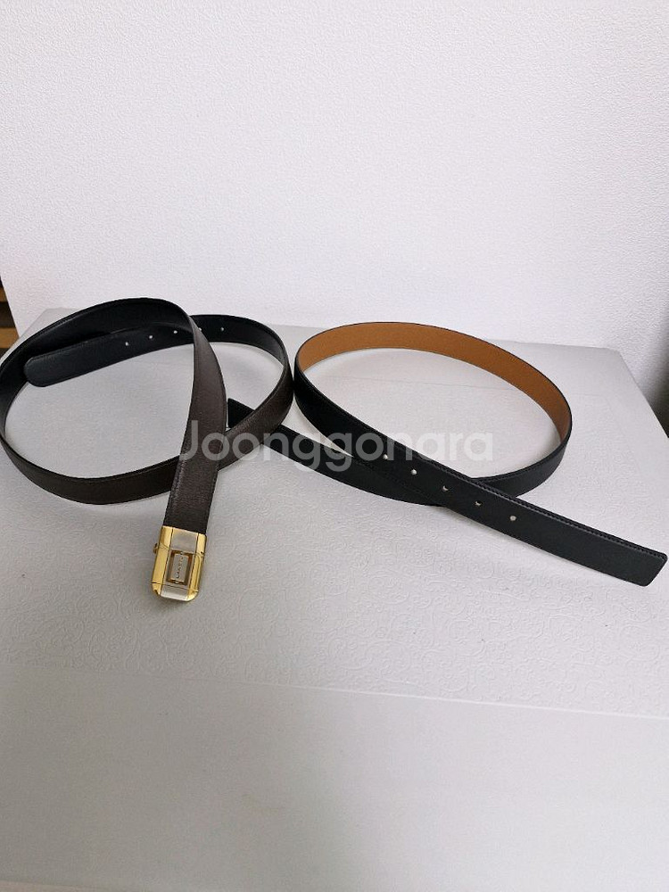 LANCEL 란셀 이태리 가죽벨트 정품--7